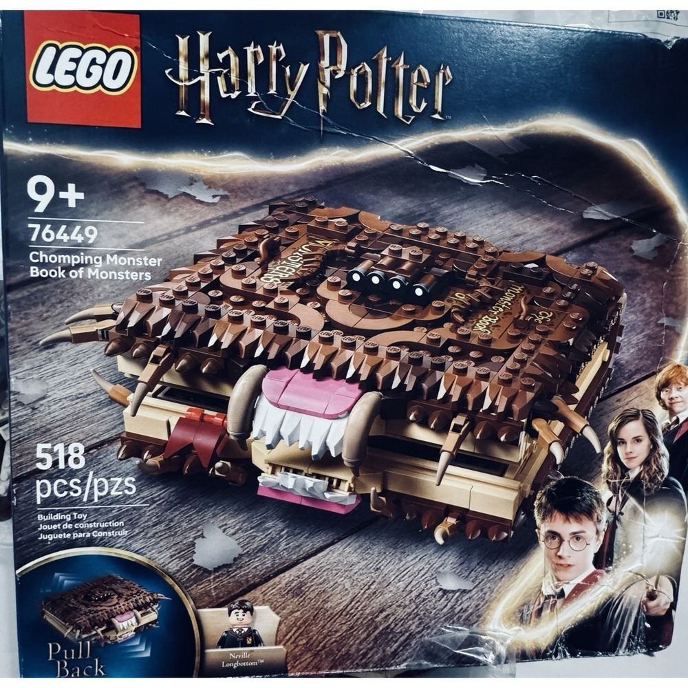 LEGO Harry Potter New/Damaged Box Chomping Monster Book of Monsters Building Set